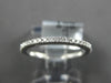 ESTATE .27CT DIAMOND 18KT WHITE GOLD 3D 1.5MM ETERNITY WEDDING ANNIVERSARY RING