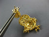 LARGE .22CT DIAMOND & ENAMEL 22KT YELLOW GOLD CHANDELIER HANGING EARRINGS #26949