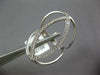 ESTATE LARGE .22CT DIAMOND 14KT WHITE GOLD 3D OPEN MARQUISE SHAPE FUN RING