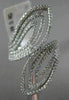 ESTATE LARGE 1.26CT DIAMOND 14KT WHITE GOLD 3D MULTI DOUBLE LEAF OPEN FUN RING