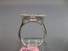 ESTATE LARGE .94CT DIAMOND 18K WHITE GOLD 3D CLASSIC OVAL SOLITAIRE WEB FUN RING