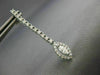 ESTATE .78CT ROUND & MARQUISE DIAMOND 18K WHITE GOLD 3D CLASSIC HANGING EARRINGS