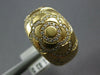 ESTATE LARGE 1.03CT DIAMOND 14KT YELLOW GOLD MULTI FLOWER MATTE & SHINY FUN RING