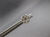 ESTATE .41CT DIAMOND 14KT WHITE GOLD 3D CLASSIC FLOWER STUD EARRINGS