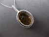 5.77CT DIAMOND & CITRINE 14KT WHITE GOLD OVAL & ROUND FILIGREE FLOATING PENDANT