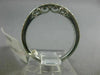 ESTATE .21CT DIAMOND 14KT WHITE GOLD 3D SEMI ETERNITY WEDDING ANNIVERSARY RING