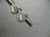 ANTIQUE 1.96CT DIAMOND 14KT WHITE GOLD FILIGREE HALO STUD EARRINGS AMAZING #2708