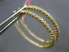1.15CT DIAMOND 18KT YELLOW GOLD CLASSIC ROUND INSIDE OUT HOOP HANGING EARRINGS