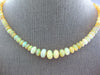 LARGE 70.36CT DIAMOND & AAA OPAL 14KT YELLOW GOLD 3D GRADUATING BEAD NECKLACE