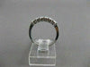 ESTATE 1.0CT PRINCESS DIAMOND 14K WHITE GOLD SHARE WEDDING ANNIVERSARY RING 1336