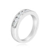 .51CT DIAMOND 14KT WHITE GOLD 3D CHANNEL SEMI ETERNITY WEDDING ANNIVERSARY RING