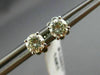 ESTATE .78CT ROUND DIAMOND 14KT WHITE GOLD CLASSIC 4 PRONG STUD EARRINGS #15653