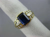 1.81CT DIAMOND & AAA SAPPHIRE 18KT YELLOW GOLD 3D ETOILE ENGAGEMENT RING #2021