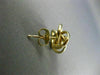 ESTATE .25CT AAA SAPPHIRE 14KT YELLOW GOLD 3D LOVE KNOT STUD EARRINGS #20858