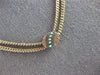 ANTIQUE ART DECO EXTRA LONG AAA PEARL & TURQUOISE 14K YELLOW GOLD NECKLACE 27752