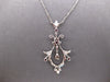 .77CT DIAMOND & AAA RUBY 18KT WHITE GOLD 3D FLOWER FILIGREE BY THE YARD NECKLACE