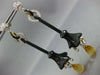 ANTIQUE LARGE 9.15CT OLD MINE DIAMOND & MULTI GEM 14K 2TONE GOLD FLOWER EARRINGS