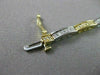ESTATE 1.38CT DIAMOND 14KT WHITE & YELLOW GOLD 3D FILIGREE TENNIS BRACELET #9442