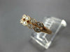 ESTATE WIDE 1CT DIAMOND 14KT ROSE GOLD ROUND MARQUISE SHAPE ANNIVERSARY RING SET