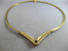 LARGE 5.76CT DIAMOND & AAA RUBY 14KT YELLOW GOLD 3D MULTI SHAPE NECKLACE #28196