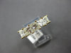 LARGE 2CT DIAMOND 14KT YELLOW GOLD 3D 5 STONE INVISIBLE WEDDING ANNIVERSARY RING