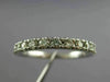 ESTATE .60CT ROUND DIAMOND 14K WHITE GOLD 3/4TH ETERNITY ANNIVERSARY RING #23684