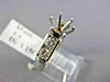 ESTATE 1.15CT DIAMOND 14Kt WHITE & YELLOW GOLD SEMI MOUNT ENGAGEMENT RING #2588