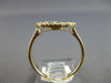ESTATE .31CT DIAMOND 14K YELLOW GOLD ROUND & BAGUETTE FLOWER CIRCLE OF LIFE RING