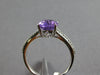 1.82CT DIAMOND & AAA AMETHYST 18KT WHITE GOLD OVAL & ROUND FRIENDSHIP LOVE RING
