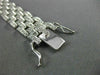ESTATE WIDE 5.50CT DIAMOND 14KT WHITE GOLD 3D CLASSIC LINK TENNIS BRACELET #1483