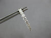 ESTATE 1.70CT DIAMOND 18K WHITE GOLD 3D CLASSIC INSIDE OUT HOOP HANGING EARRINGS