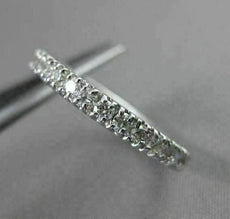 ESTATE .60CT DIAMOND 14KT WHITE GOLD ROUND STONE ETERNITY ENGAGEMENT RING #21626