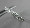 ESTATE .60CT DIAMOND 14KT WHITE GOLD ROUND STONE ETERNITY ENGAGEMENT RING #21626
