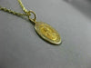 ESTATE SMALL 14KT YELLOW GOLD SACRED HEART OF MARY PRAY FOR US PENDANT #25003