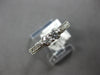 ESTATE .40CT DIAMOND 14KT WHITE GOLD 3D CLASSIC ROUND 2 STONE FILIGREE LOVE RING