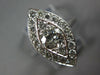 LARGE 1.05CT DIAMOND PLATINUM 3D MARQUISE SHAPE FILIGREE ENGAGEMENT RING #27032