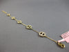 ESTATE .71CT DIAMOND 14KT YELLOW GOLD OVAL BY THE YARD LOVE KNOT TENNIS BRACELET