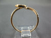 ESTATE .20CT DIAMOND & AAA RUBY 14KT ROSE GOLD 3D CLASSIC SNAKE FUN RING