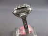 LARGE 3.24CT DIAMOND 18K WHITE GOLD ROUND & BAGUETTE CLUSTER OCTAGON SQUARE RING