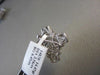 ESTATE LARGE SQUARE 3.01CT DIAMOND PRINCESS CUT 14KT WHITE GOLD CLIP EARRINGS