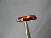 ESTATE .15CT DIAMOND & REED ENAMEL 18KT YELLOW GOLD ETOILE 5MM FUN RING
