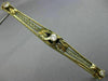 ANTIQUE LARGE .4CT OLD MINE DIAMOND 14K YELLOW GOLD FILIGREE VICTORIAN PIN 26164