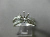 WIDE .5CT DIAMOND 14K WHITE GOLD CRISS CROSS SEMI MOUNT ETERNITY ENGAGEMENT RING