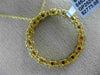 LARGE 1.20CT DIAMOND MULTI COLOR SAPPHIRE 14K YELLOW GOLD CIRCLE OF LIFE PENDANT