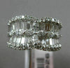 ESTATE 2.06CT DIAMOND 18KT WHITE GOLD BUTTERFLY FLOWER WEDDING ANNIVERSARY RING