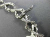 ESTATE WIDE 3.52CT ROUND DIAMOND 18K WHITE GOLD 3D ETOILE X LOVE TENNIS NECKLACE