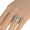 LARGE AAA SOUTH SEA PEARL 18K YELLOW GOLD & 925 SILVER CRISS CROSS FILIGREE RING