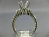 ESTATE .35CT DIAMOND 14KT WHITE GOLD FILIGREE SEMI MOUNT ENGAGEMENT RING #22421