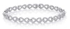 WIDE 2.54CT DIAMOND 14KT WHITE GOLD 3D CLASSIC INFINITY ETERNITY TENNIS BRACELET