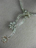 ESTATE 2.18CT ROUND DIAMOND 14KT WHITE GOLD CLASSIC FLOWER DROP NECKLACE #19983
